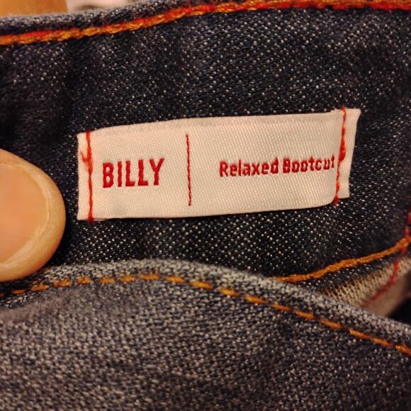 True Religion jeans mens 34x30 blue denim BILLY relaxed bootcut flap pockets - Picture 8 of 10